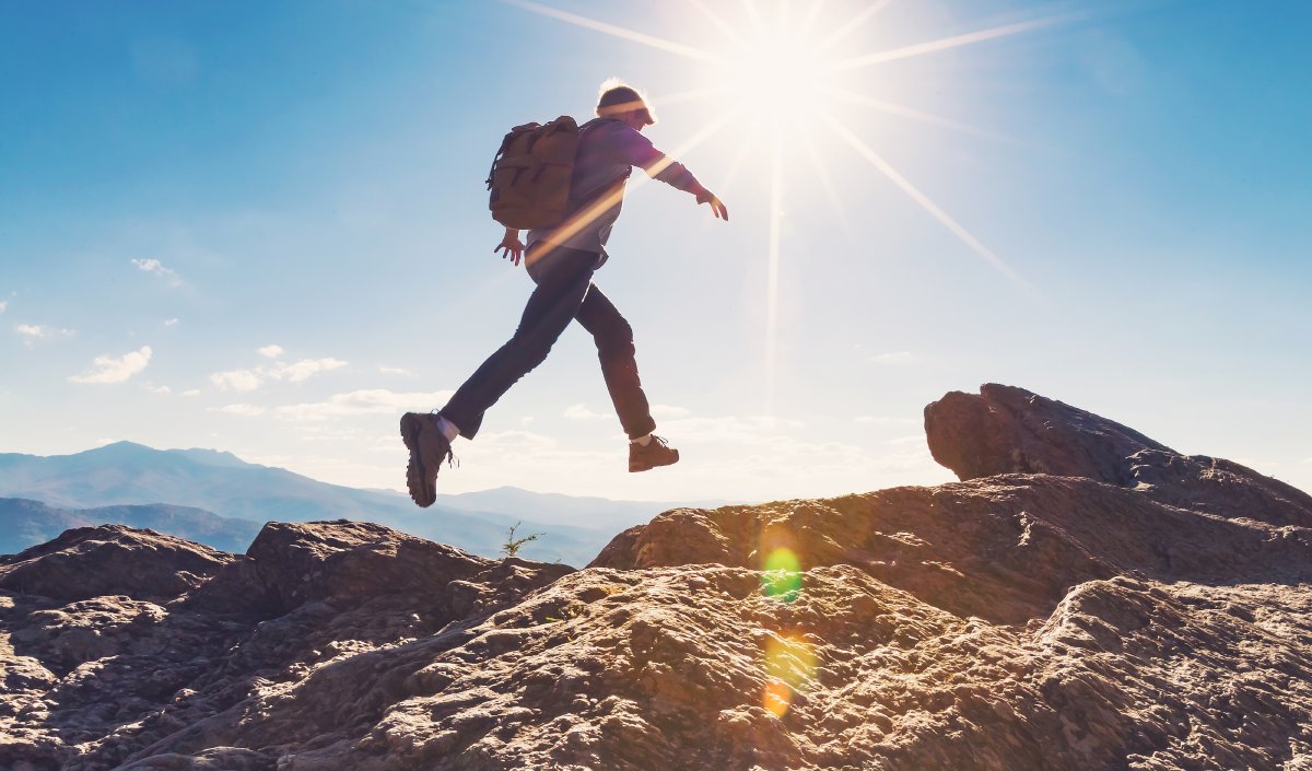 man jumping