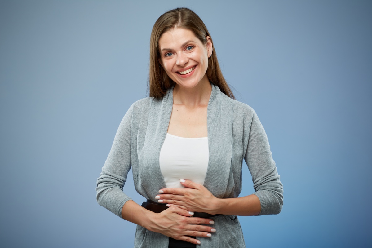 Smiling happy woman, healthy life concept